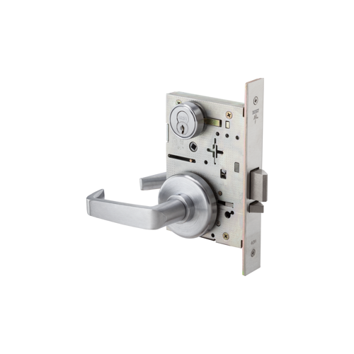 45H Series Privacy Mortise Lock, Satin Chrome