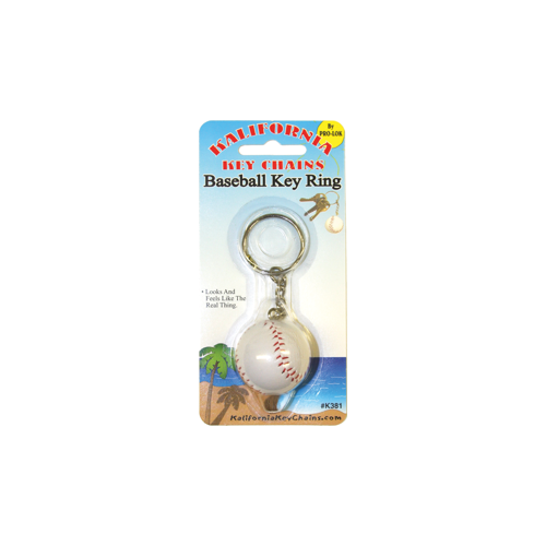 Baseball Key Ring Key Chain 1/Card