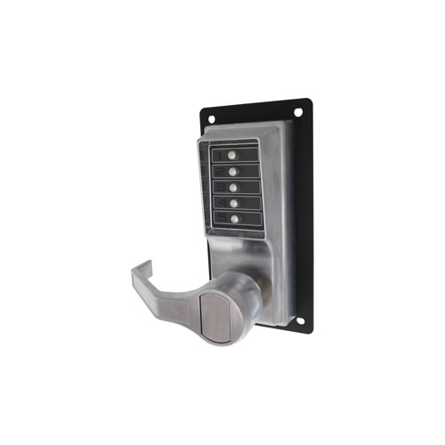 Kaba Access LLP1010-26D-41 LP1000 Series Mechanical Pushbutton Exit Trim, Satin Chrome