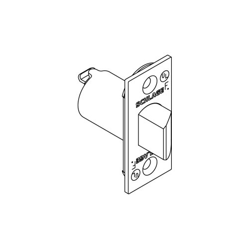 Springlatch 2-3/4" Square A/AL Series Bright Brass