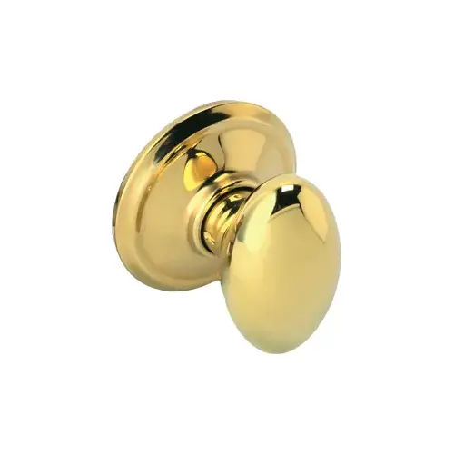 F170 Siena Knob Single Dummy Trim Bright Polished Brass