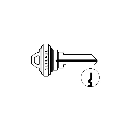 5-Pin Standard Key Blank E Keyway