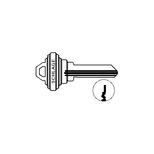 Schlage Commercial 35-101 FG Original 6-Pin Key Blank, FG Keyway