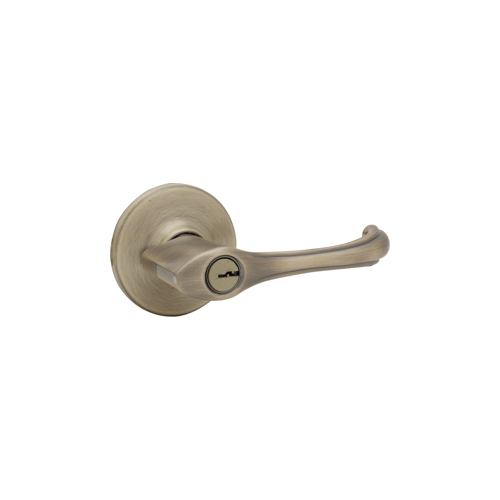 Dorian Keyed Entry Lever Satin Brass Blackened