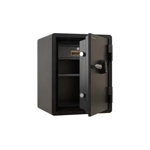 AMSEC FS1814E5 IMPORTED U.L. LISTED 1HR FIRE SAFE, 1 SHELF, 1 KEY LOCKING DRAWER, E5LP ELECTRONIC LOCK twotone