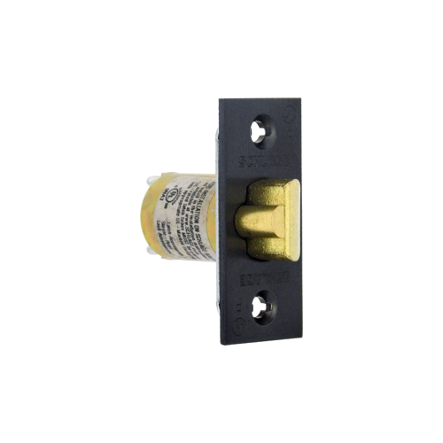 A Series Square Corner Dead Latch with 2-3/8" Backset with 1" Face Oil Rubbed Bronze Finish