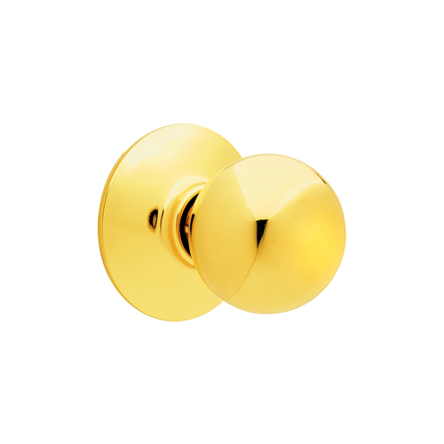 F170 Orbit Knob Single Dummy Trim Bright Polished Brass