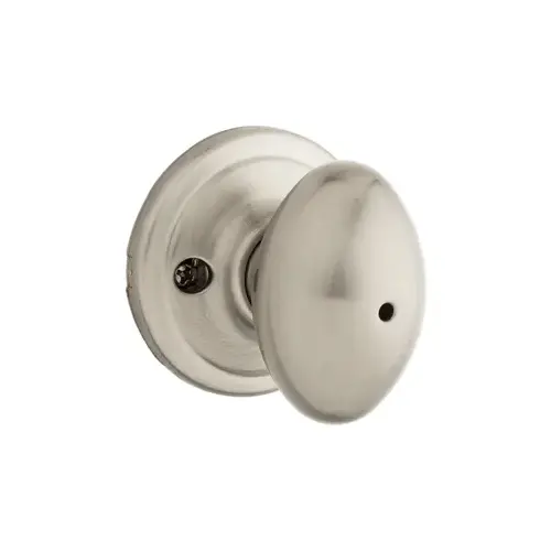 Weiser Lock GA331L156LR1 Privacy, Laurel Knob, Non-Keyed, Medium Duty, Cylindrical Lock, 6-Way Adjustable Latch, Radius Corner Strike, UL, Grade 2, US15/619 Satin Nickel