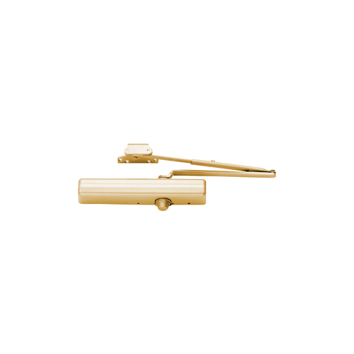 1460 Series Surface Mounted Door Closer, Satin Brass Painted