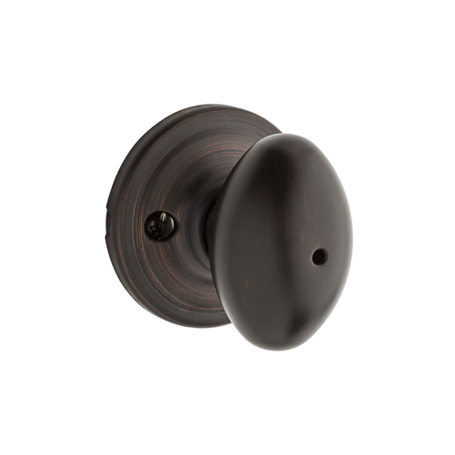 Weiser Lock GA331L11P6LR1 Privacy, Laurel Knob, Non-Keyed, Medium Duty, Cylindrical Lock, 6-Way Adjustable Latch, Radius Corner Strike, UL, Grade 2, 11P/716 Venetian Bronze Satin Nickel