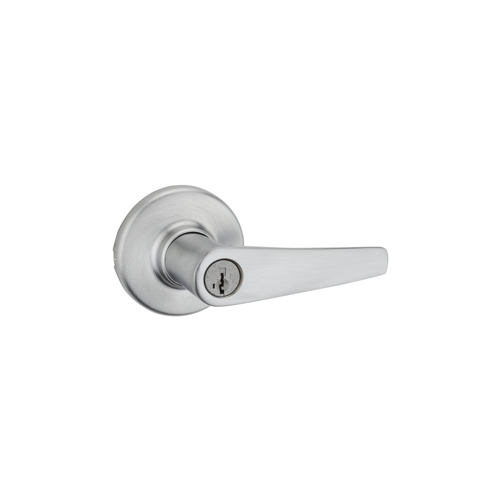 Delta Keyed Entry Lever Satin Chrome