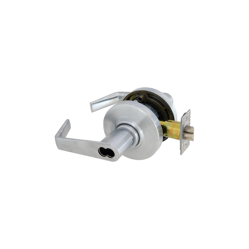 AL Series Entry Small Format Less Core Saturn Lock with 11096 Latch 10025 Strike Satin Chrome Finish