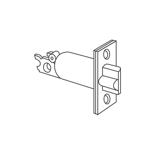 B250 Series Square Corner Dead Latch with 2-3/8" Backset Oil Rubbed Bronze Finish