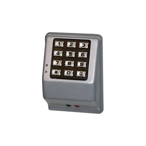 DK3000 Series Trilogy T3 Electronic Digital Access Control Keypad, Satin Aluminum Clear Anodized