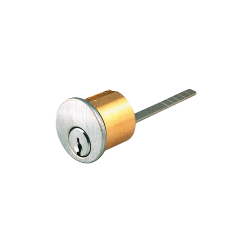 Conventional Rim Everest Cylinder C145 Keyway with Horizontal Tailpiece Bright Brass Finish