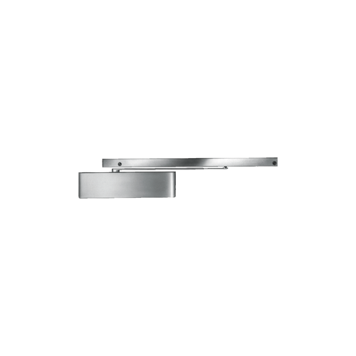 4040XPT Series Size 1 to 6 Sprayed Aluminum Grade 1 Surface Door Closer, Standard Track Arm, Non-Handed