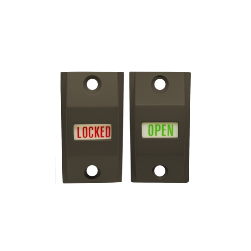 Adams Rite 4089-00-121 Exit Indicator, Standard 1-3/4" Door, Dark Bronze Ritecoat Paint