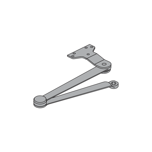 Heavy-Duty Cush Arm - Non-Hold Open for DC500, Painted Aluminum /689