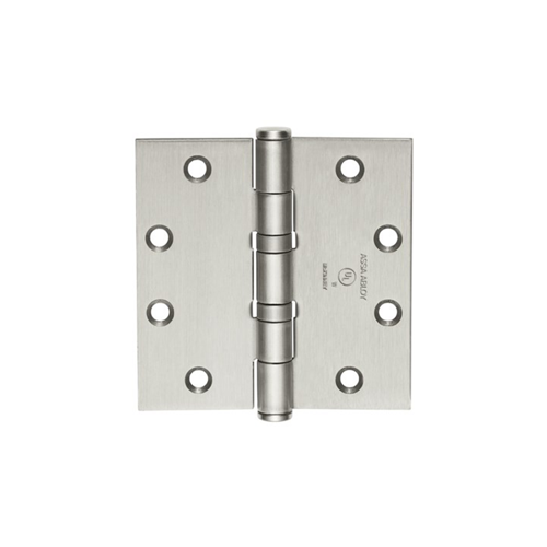 5-Knuckle Hinge, Standard Weight, Full Mortise, Oil Impregnated Bearing (TA), 5.0" x 4.5" (5045), Non-Ferrous Base, Satin Stainless Steel US32D/630, (NRP) Non-Removable Pin