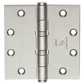 McKinney TA2314 5.0 X 4.5 US32D NRP 5-Knuckle Hinge, Standard Weight, Full Mortise, Oil Impregnated Bearing (TA), 5.0" x 4.5" (5045), Non-Ferrous Base, Satin Stainless Steel US32D/630, (NRP) Non-Removable Pin