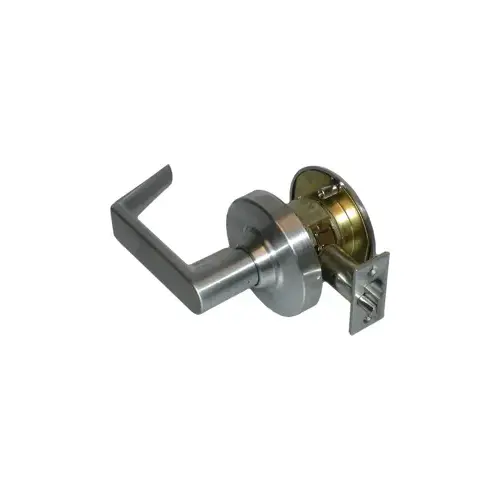 Grade 1 Exit Lock, Rhodes Lever, Non-Keyed, Satin Chrome