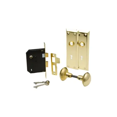 Kaba Ilco 215-04-51 Mortise Lockset Satin Brass (606)