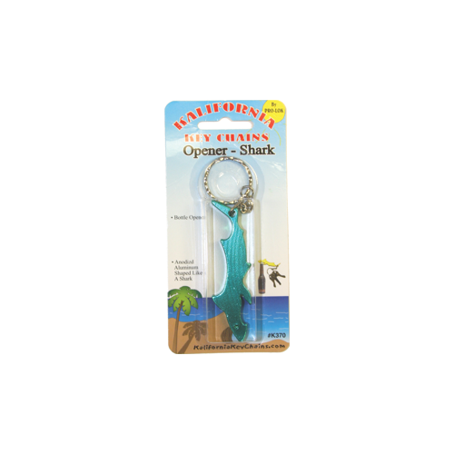 Shark Bottle Opener Key Chain 1/Card Assorted