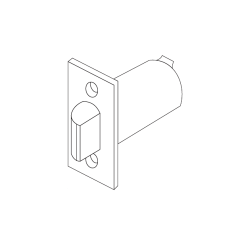 4600LN Series Plain Latchbolt, Satin Chrome