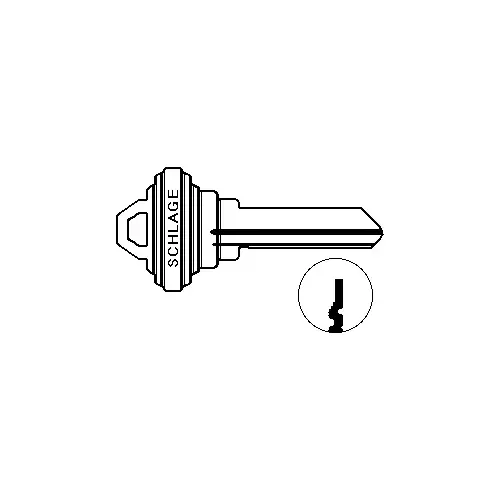 Schlage Commercial 35-101 EF 6-Pin Standard Key Blank EF Keyway