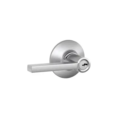 Entry Latitude Lever Grade 2 KA4, Triple Option Adjustable Backset, C Keyway, Satin Nickel 619