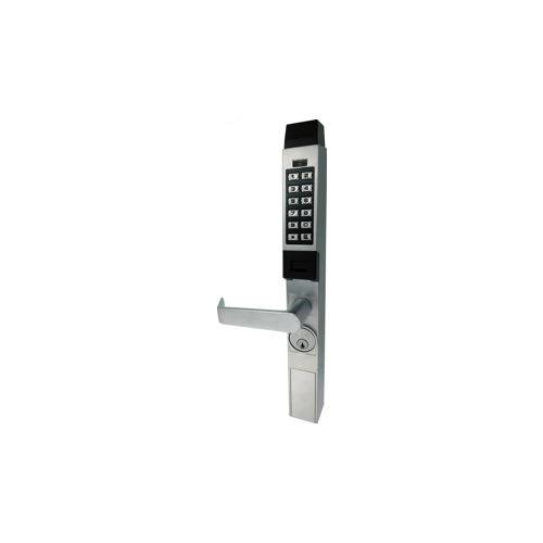 Trilogy Narrow Style Wireless Aluminum Door Lock Satin Chrome