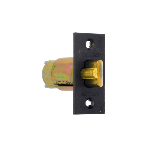 A Series Square Corner Dead Latch with 2-3/4" Backset with 1-1/8" Face Aged Bronze Finish