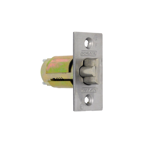 A Series Square Corner Dead Latch with 2-3/4" Backset with 1-1/8" Face Satin Chrome Finish