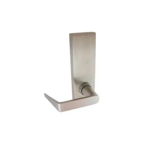 YR23 Wide Stile Exit Device Lever Trim, Satin Stainless Steel