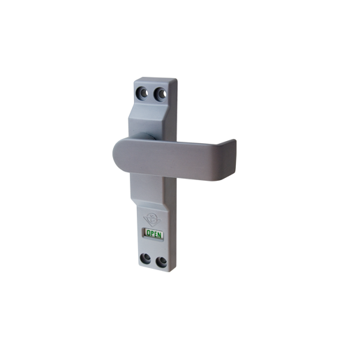 MS Deadlock Lever Left Hand 1-3/4"-2" Aluminum Finish