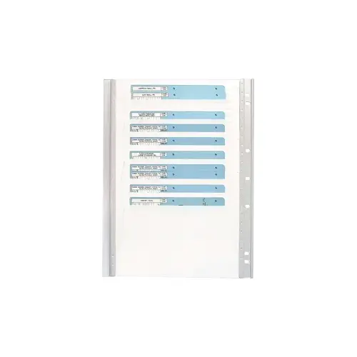 Extra Code Card Storage Panel White