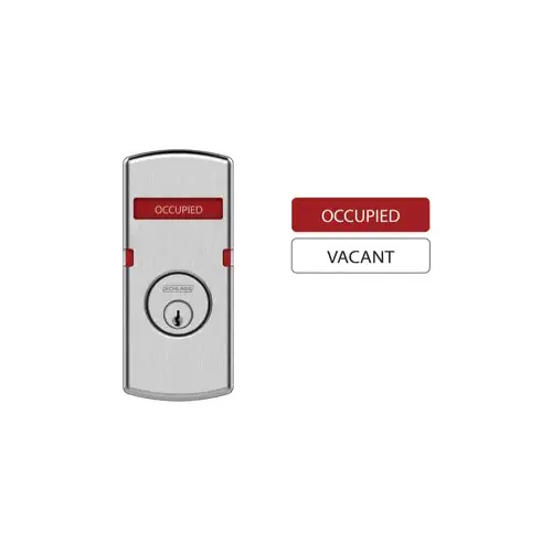 Schlage Commercial L283-414 626 Occupied or Vacant Sectional Indicator for Cylinder Satin Chrome Finish