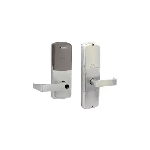 KIT - Multi-Technology Reader Stand Alone Classroom/Storeroom, Mortise Lock, Rhodes Lever, Key-in-Lever, 6-Pin C Keyway (0-Bitted Brushed Chrome Cylinder 626), 2-3/4" Backset, UL, ANSI Strike, Field Reversible Handing, Grade 1, 626/US26D Satin Chrome