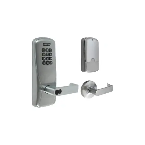 CO-200 Standalone Electronic Cylindrical Lock Satin Chrome