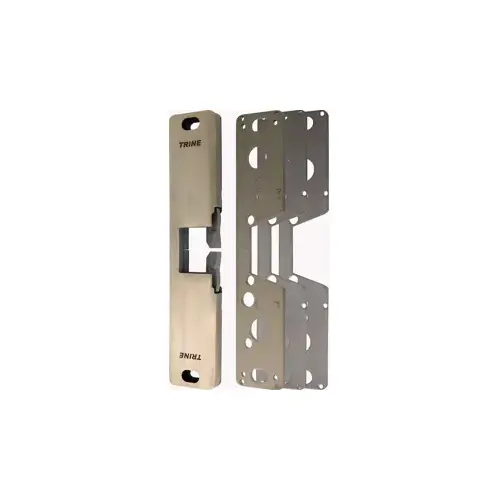 Trine 4850-32D 4850 1/2" Electric Strike for Surface Mounted Rim Exit Devices, Satin Stainless Steel