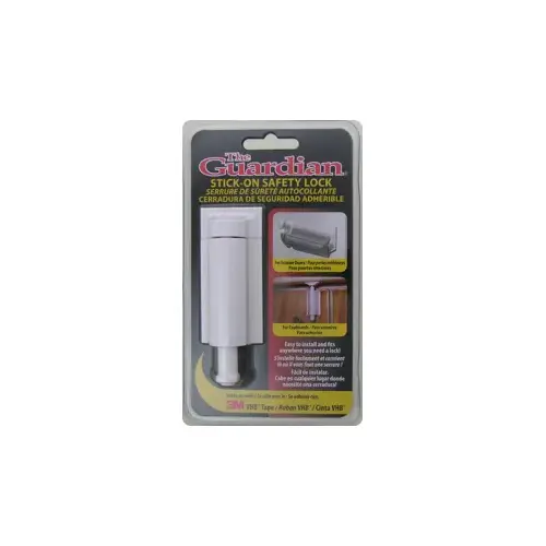 Meranto Technology TGSL-W Door Guardian Stick On Safety Lock White