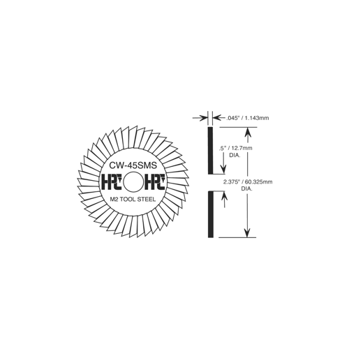 Cutter Wheel, Flat Steel