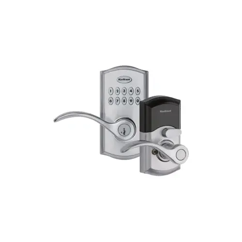 Electronic Pembroke Lever, AAA Grade, Keyless Key, Zinc, Satin Chrome, Commercial