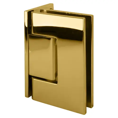 CRL GEN044BR Polished Brass Geneva 044 Series Wall Mount Offset Back Plate Hinge