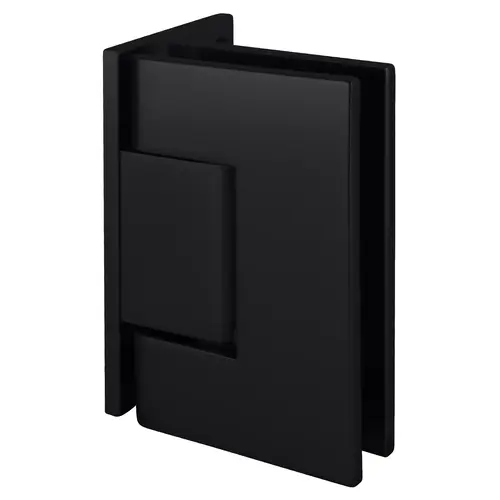 CRL GEN044MBL Matte Black Geneva Series Wall Mount Offset Back Plate Hinge