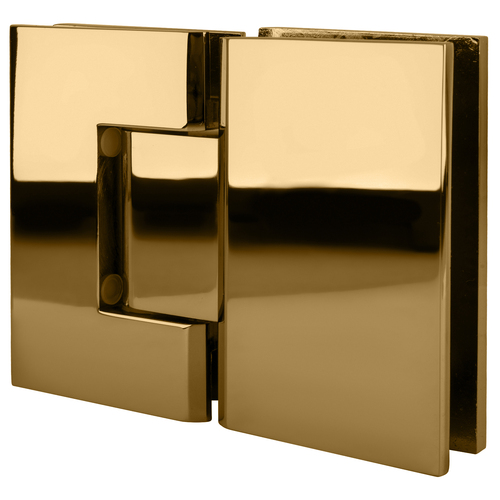 Gold Plated Geneva 180 Series 180 Degree Glass-to-Glass Standard Hinge
