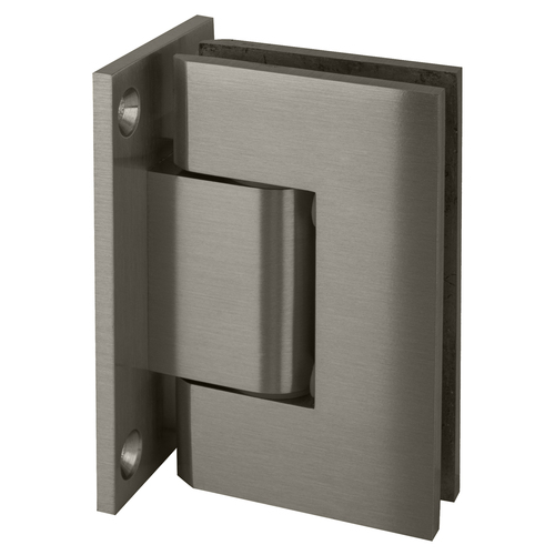 Brushed Satin Chrome Geneva 337 Series Adjustable Wall Mount Full Back Plate Hinge