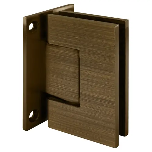 Antique Brass Geneva 537 Series Wall Mount Full Back Plate Standard Hinge With 5 Degree Offset