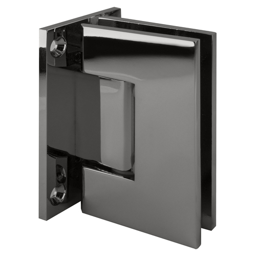 Polished Chrome Geneva 537 Series Wall Mount Full Back Plate Standard Hinge With 5 Degree Offset