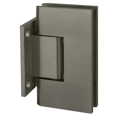 Brushed Satin Chrome Vienna 074 Series Wall Mount Short Back Plate Hinge